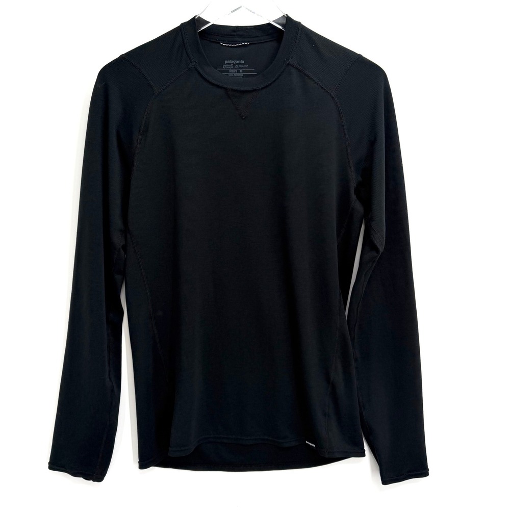 Patagonia Capilene 2 Lightweight Polartec Crew Neck Base Layer Black Mens M